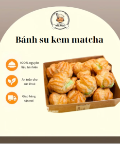 Bánh-su- kem- vị- matcha- tươi- mát