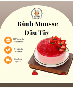 Bánh Mousse Dâu Tây Thơm Mềm Bếp Nhỏ 250g - BNM4