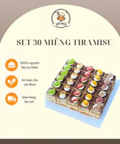 Set mix 30 miếng tiramisu mini