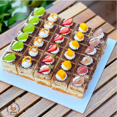 Set 30 miếng tiramisu mini