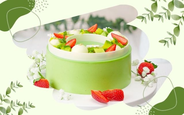 Cách làm bánh mọusse trà xanh kết hợp