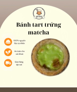 Bánh tart trứng matcha