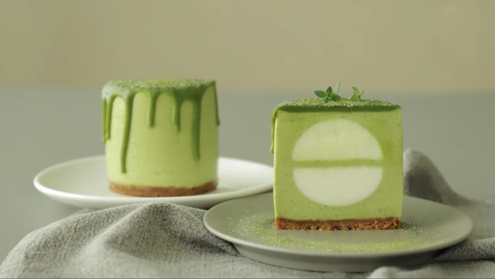 Cách làm bánh mousse trà xanh