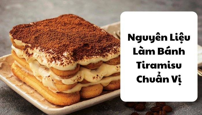 nguyên liệu làm bánh tiramisu