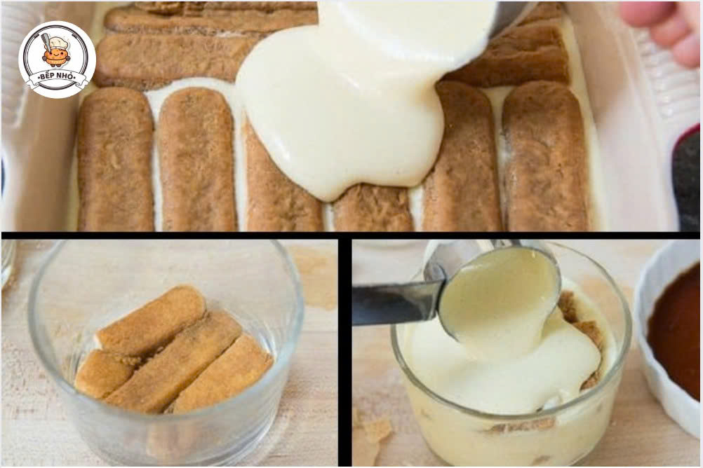làm tiramisu bằng phô mai con bò cười