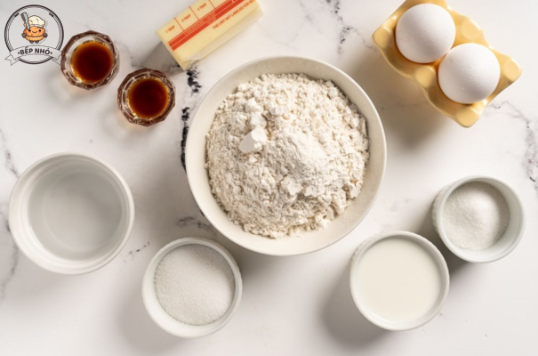 Nguyên liệu làm bánh tart trứng
