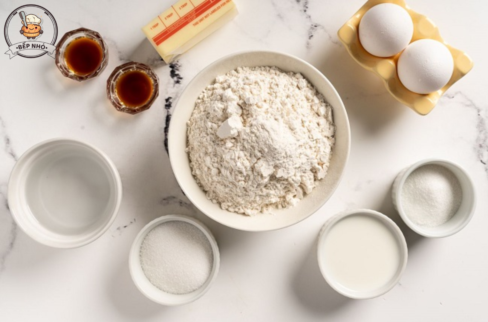 Nguyên liệu làm bánh tart trứng